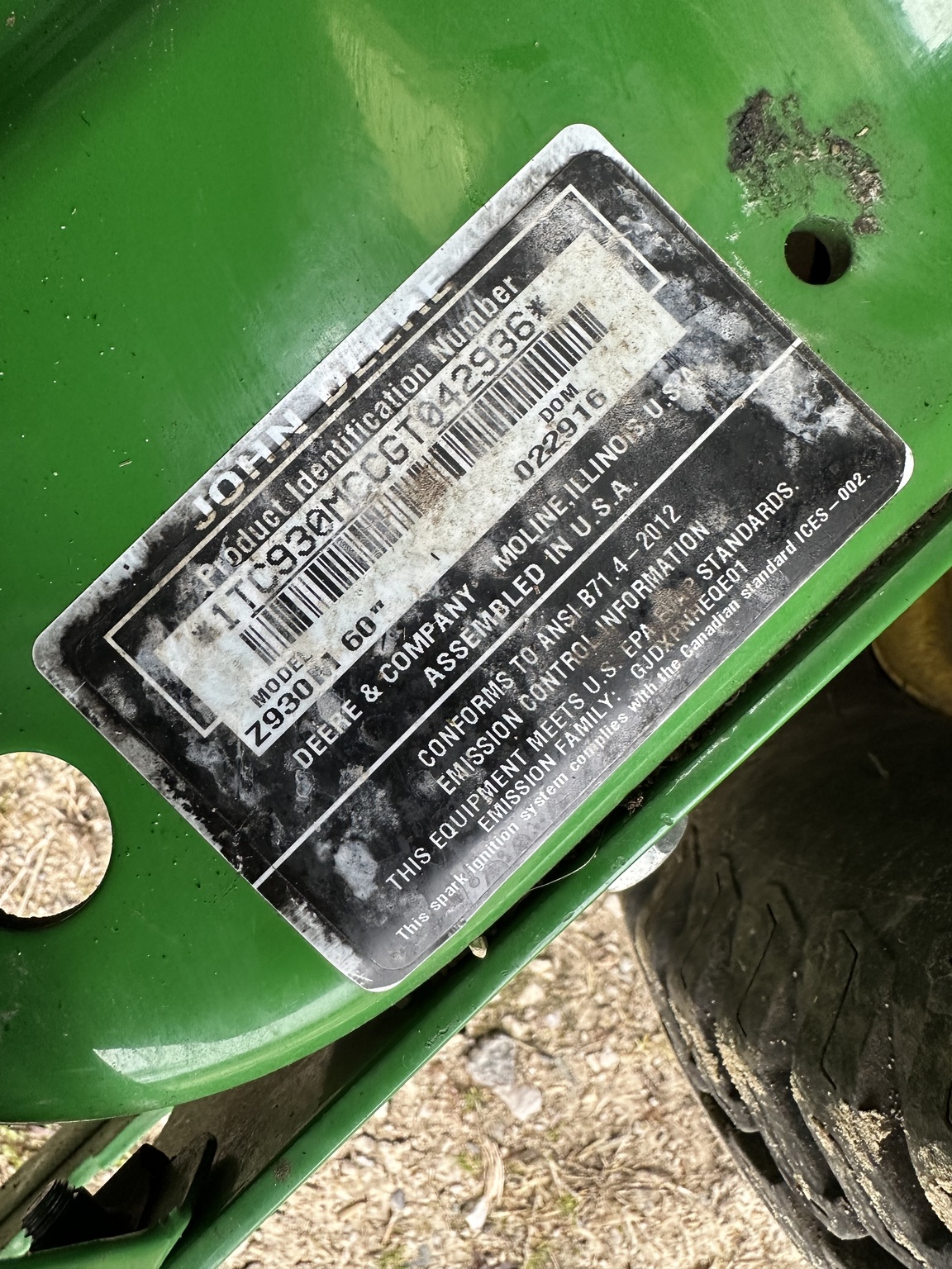 2016 John Deere Z930M Image 11