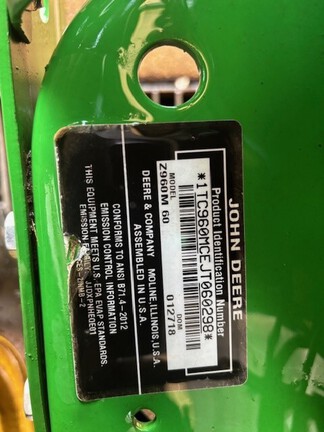 2018 John-Deere Z960M