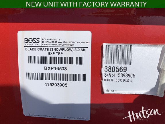 Photo of 2024 Boss BXP16508 & BXP16584