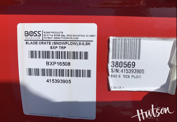 Photo of 2024 Boss BXP16508 & BXP16584