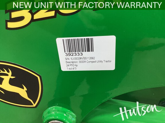 Photo of 2025 John Deere 3033R