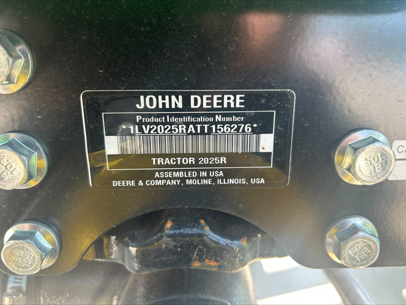 2026 John Deere 2025R