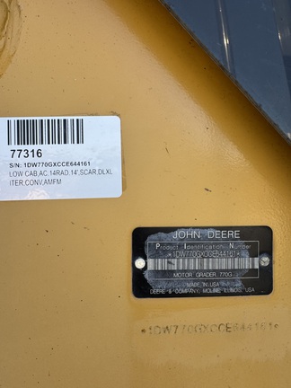 2013 John Deere 770G