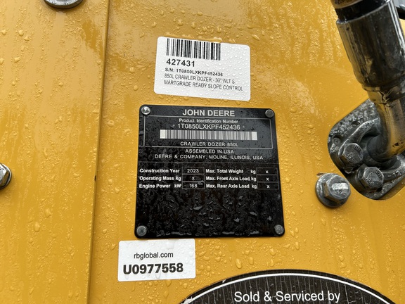 2023 John Deere 850L