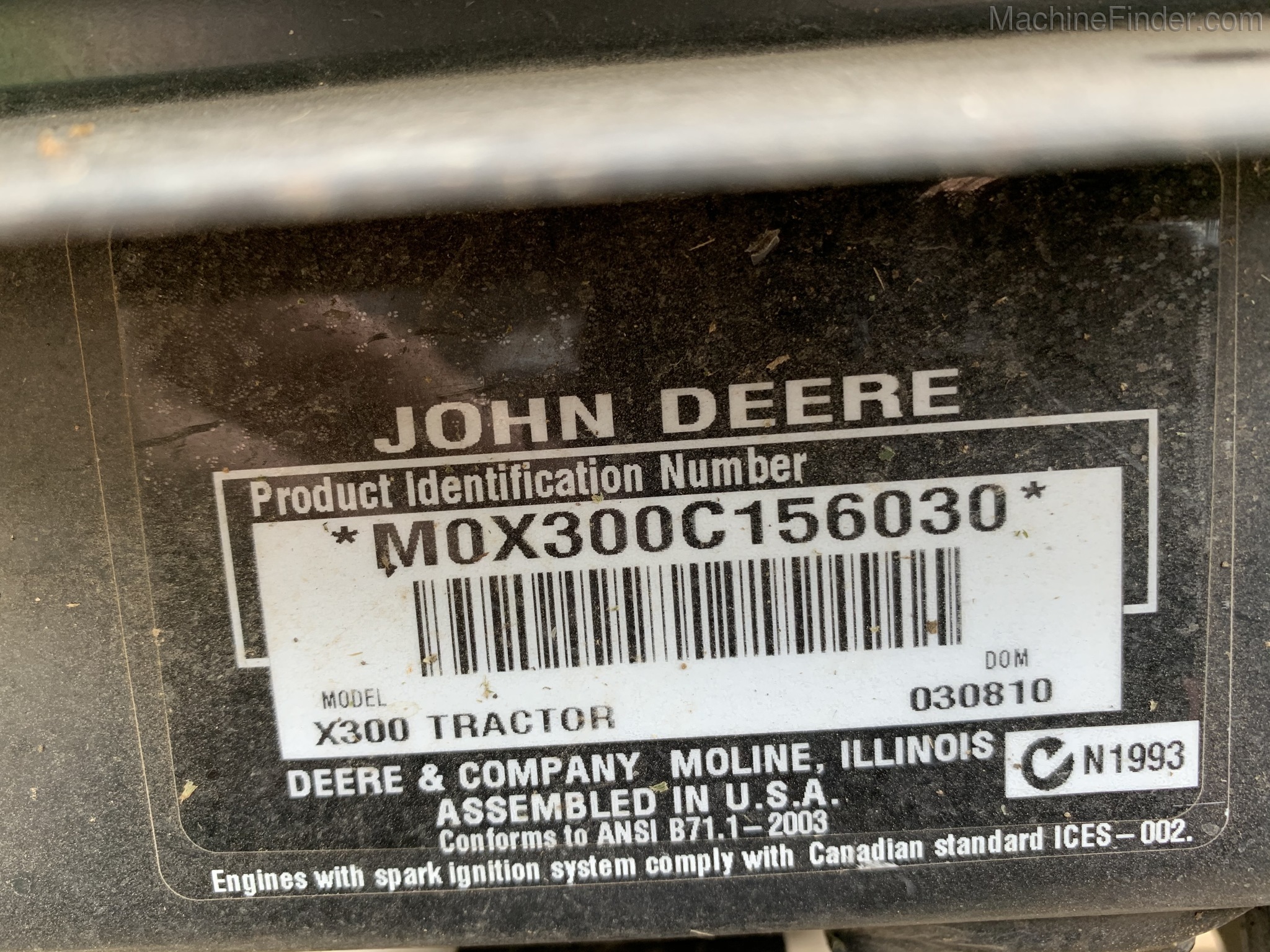 2010 John Deere X300 Image 6