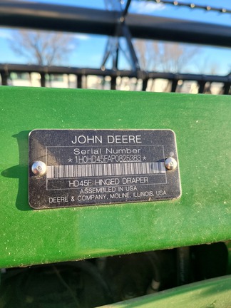 2023 John Deere HD45F (11th thumbnail)