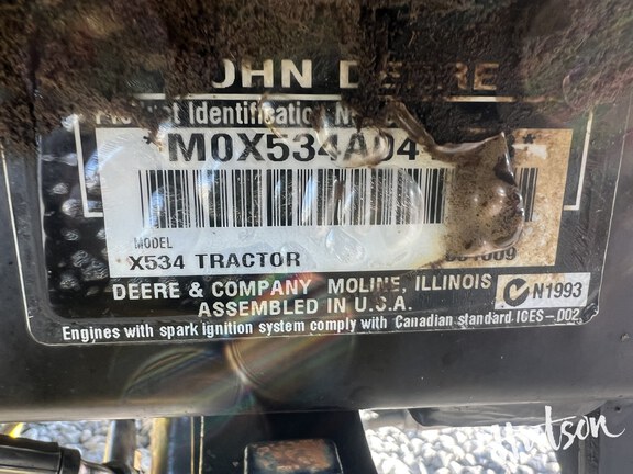 Photo of 2009 John Deere X534