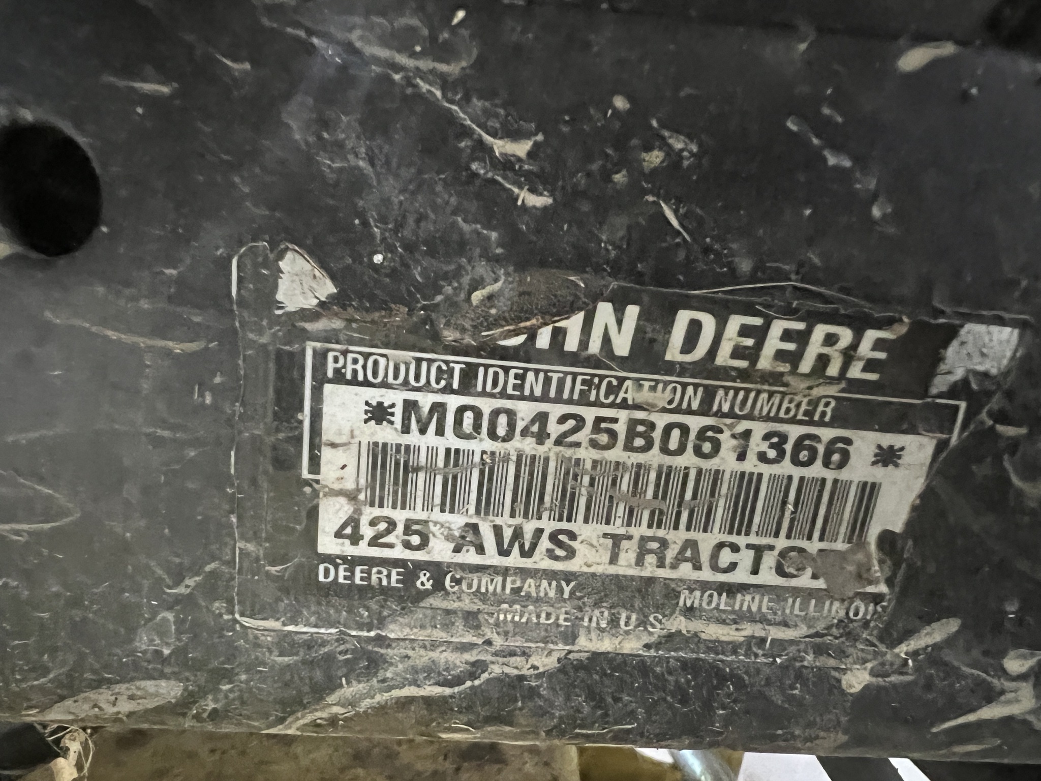 1998 John Deere 425 Image 11