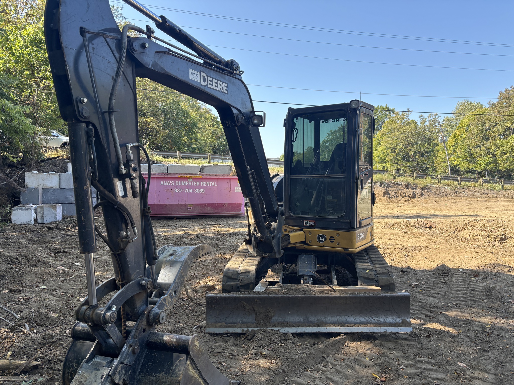 Used 2022 John Deere 50G Compact Excavators at Koenig Equipment in Germantown, OH - PhotoXL3