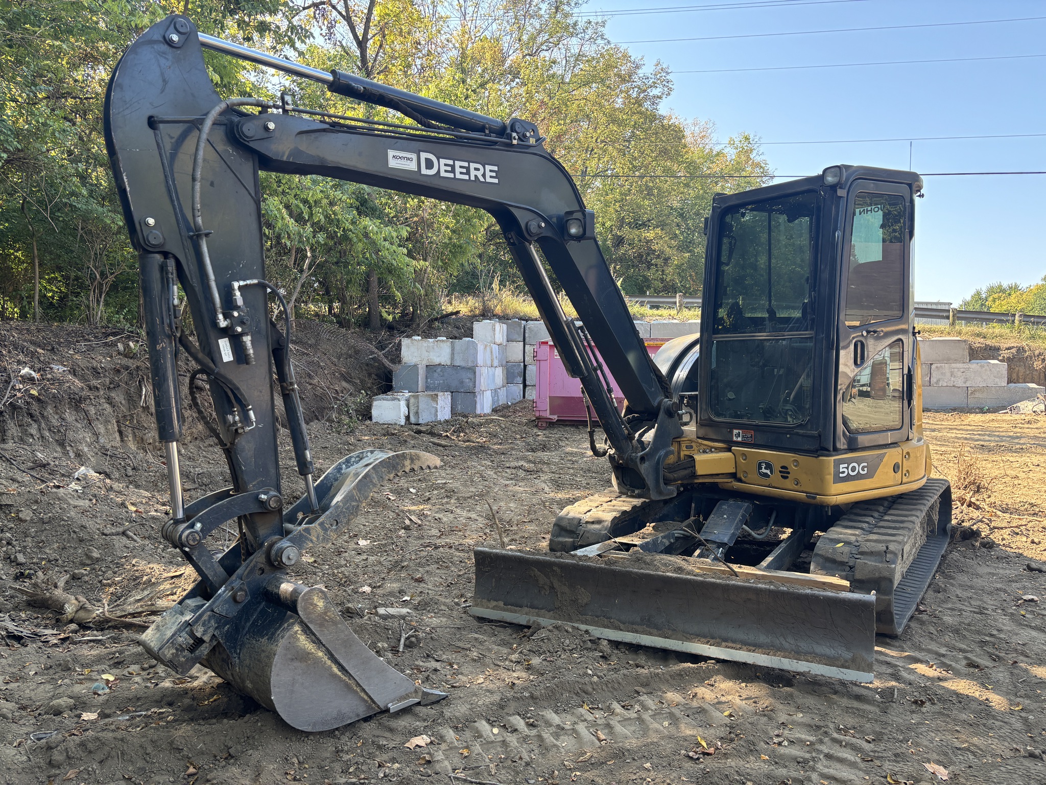 Used 2022 John Deere 50G Compact Excavators at Koenig Equipment in Germantown, OH - PhotoXL2