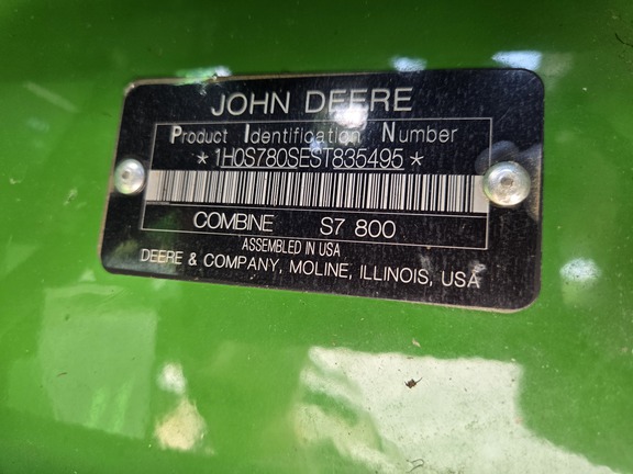 Photo of 2025 John Deere S7 800