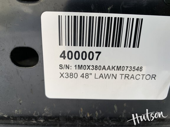 Photo of 2019 John Deere X380