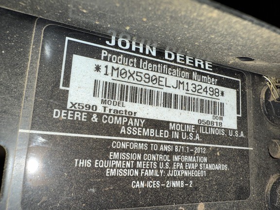 2018 John Deere X590 - Photo6