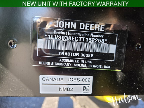 Photo of 2026 John Deere 3038E