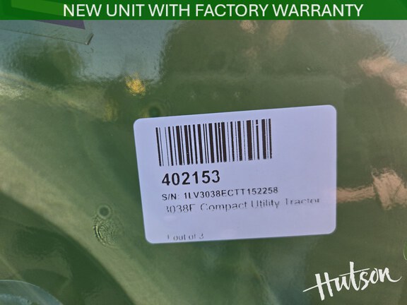 Photo of 2026 John Deere 3038E