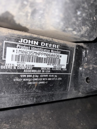 2022 John-Deere XUV 835M