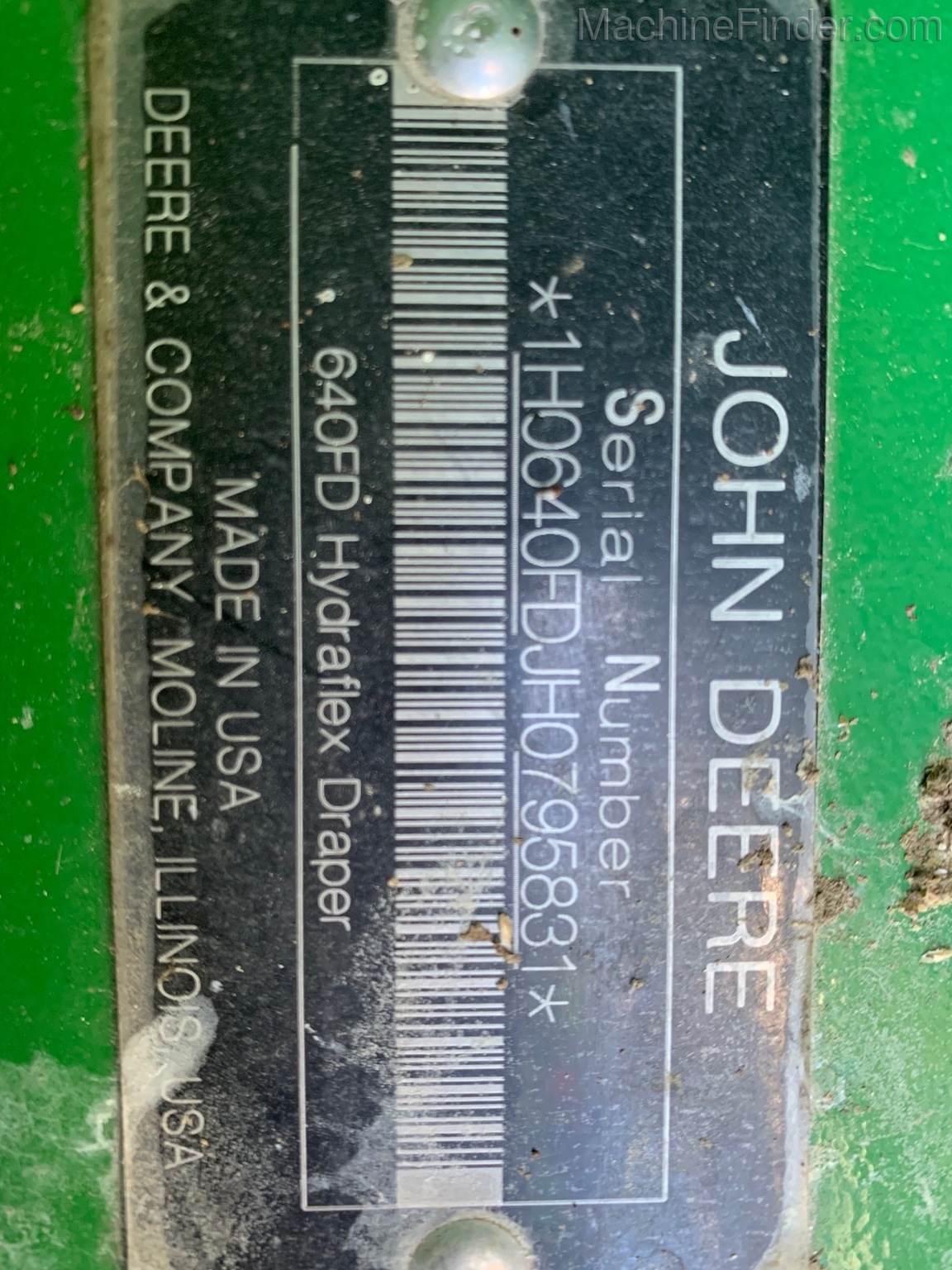 2017 John Deere 640FD Image 5