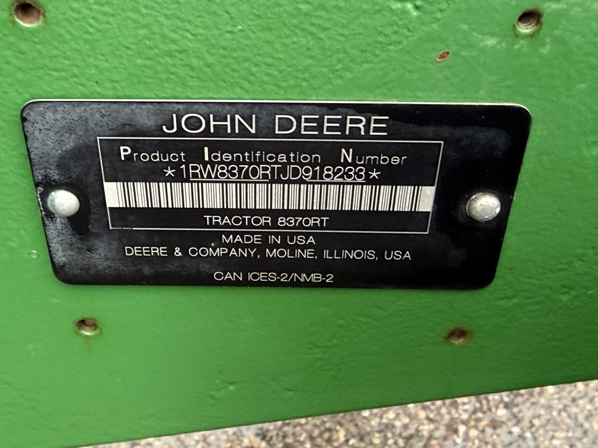 2018 John Deere 8370RT Image 42
