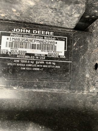 Photo of 2023 John Deere XUV 835R