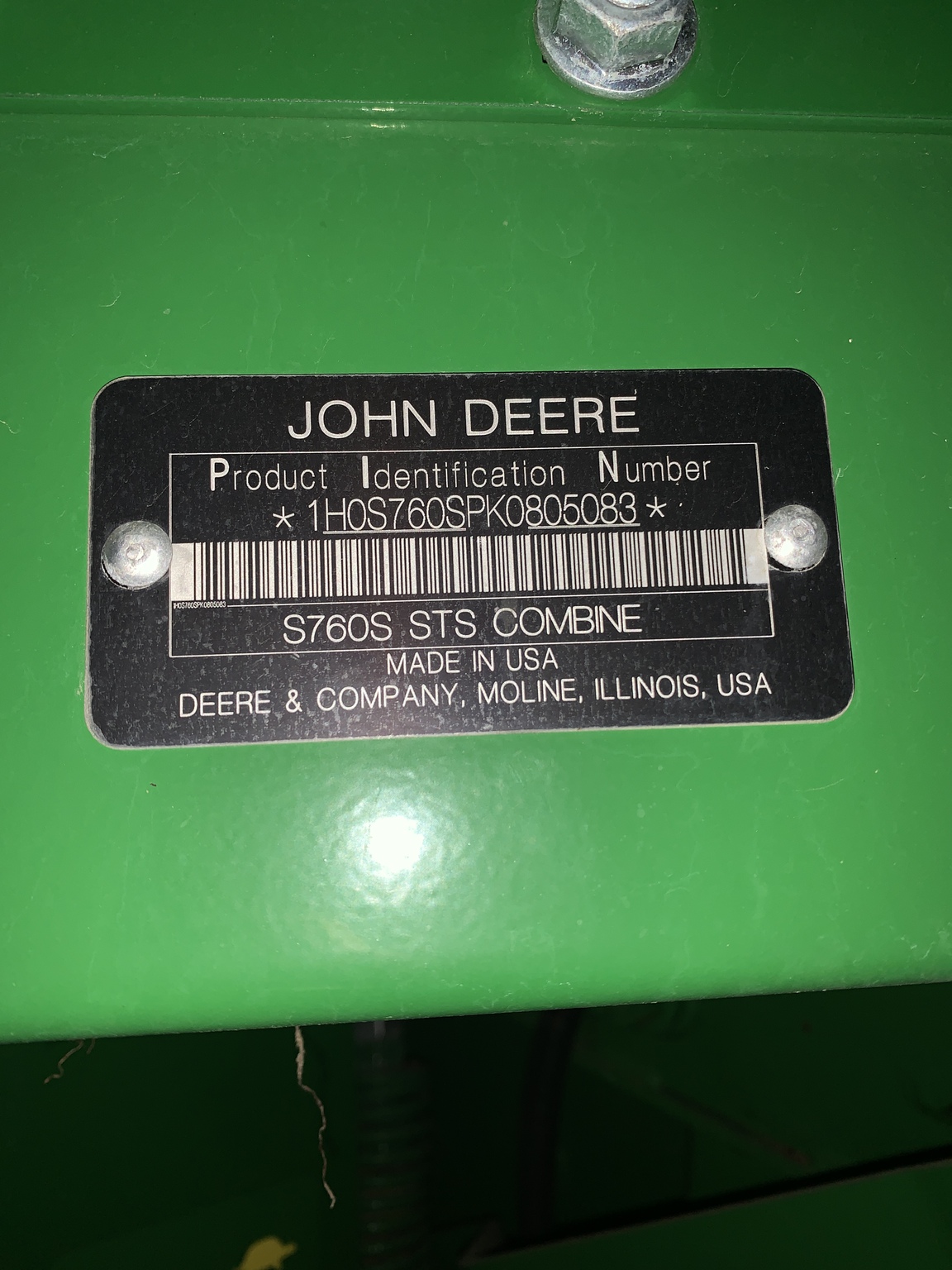 2019 John Deere S760 Image 12