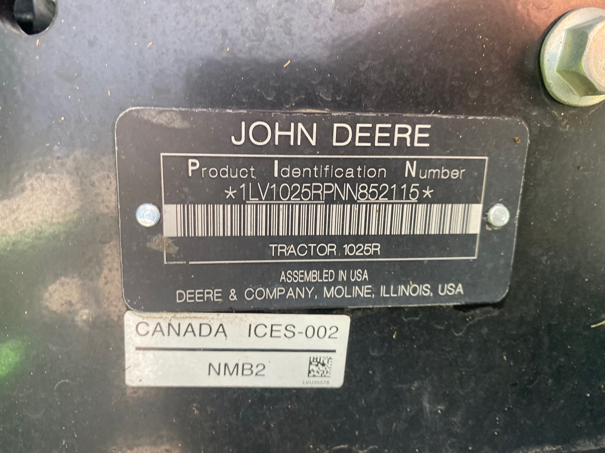 2022 John Deere 1025R Image 21