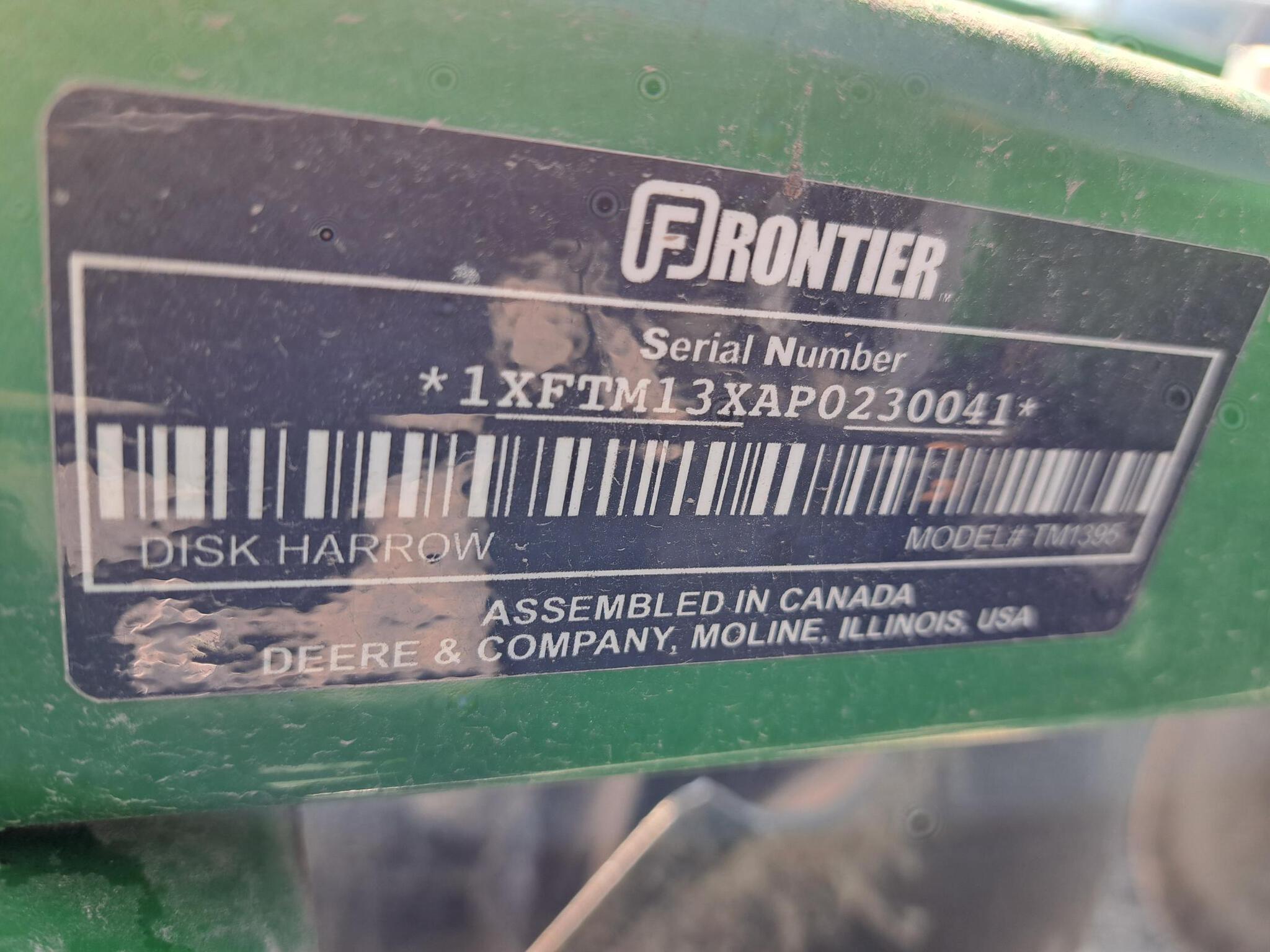 2023 Frontier TM1395 Image 5