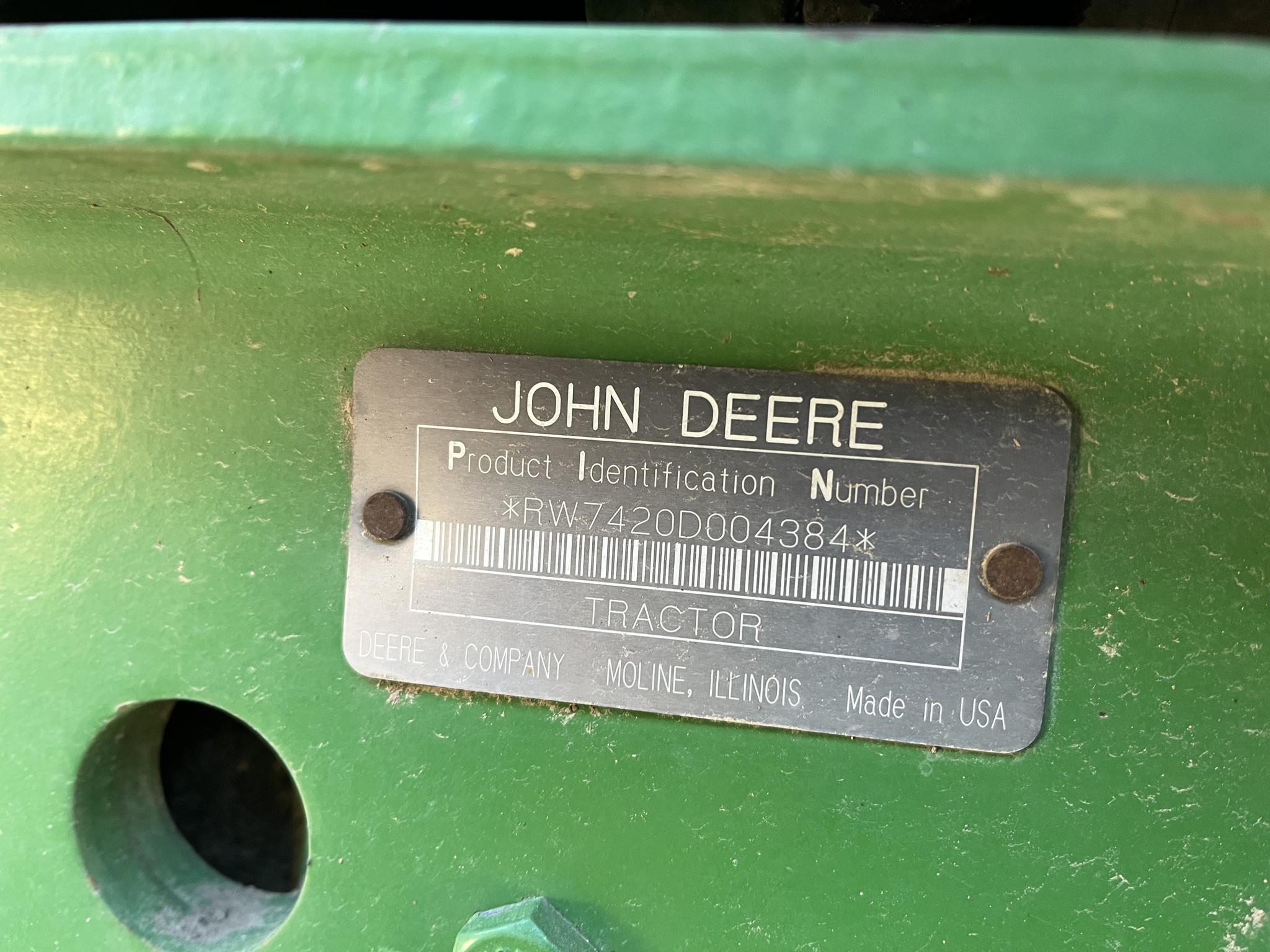  2003 John Deere 7420 at Heritage Tractor in Freeport, IL