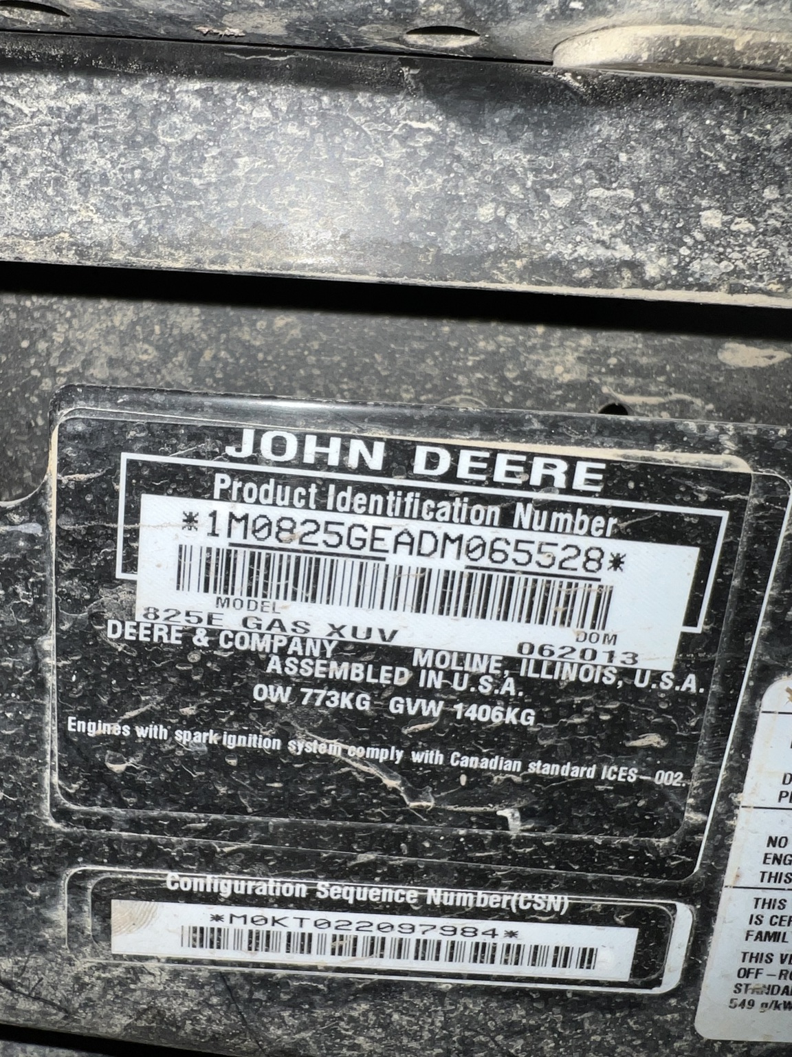 2013 John Deere XUV 825i Image 10