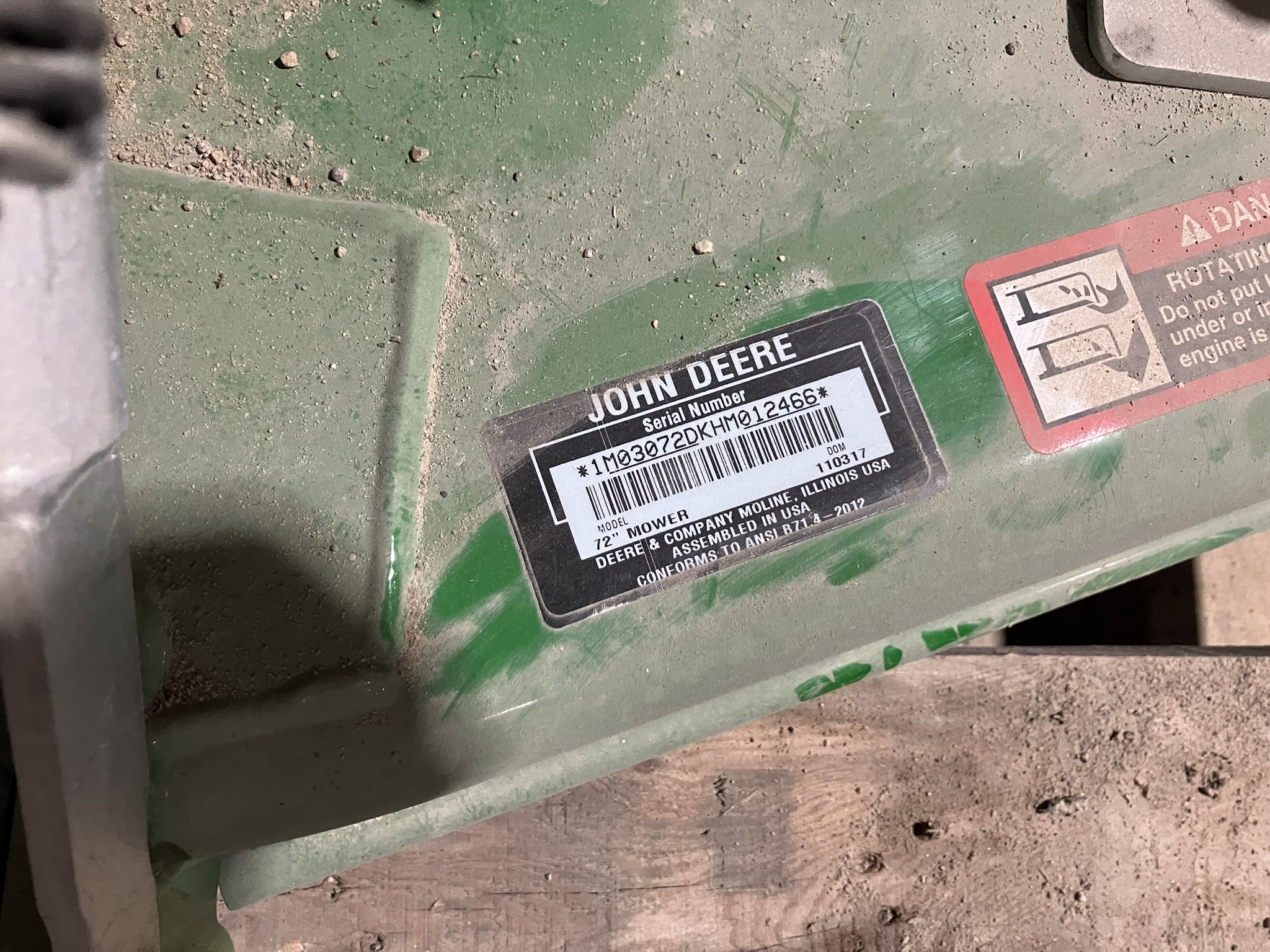 2017 John Deere 72D Image 2