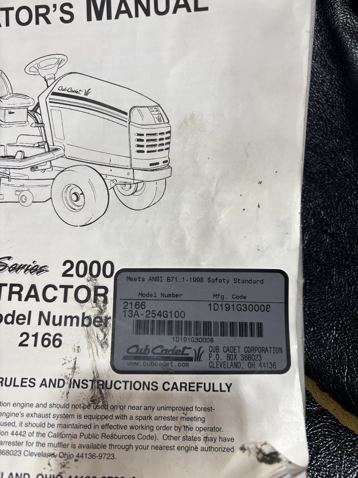 2002 Cub Cadet 2166 Image 6