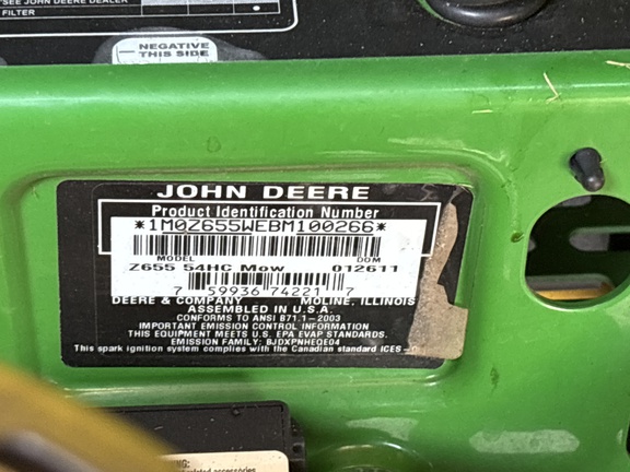 Used 2011 John Deere Z655 Zero Turn Mowers at Koenig Equipment in Greenville, OH - Photo8