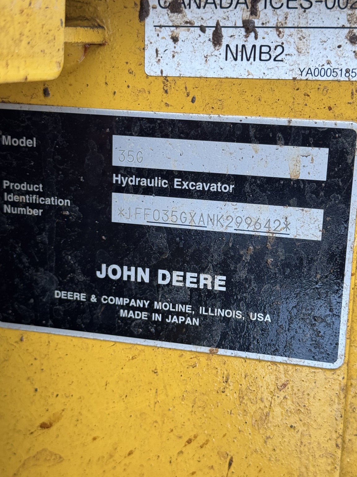 2023 John Deere 35G Image 2