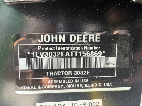 2026 John Deere 3032E