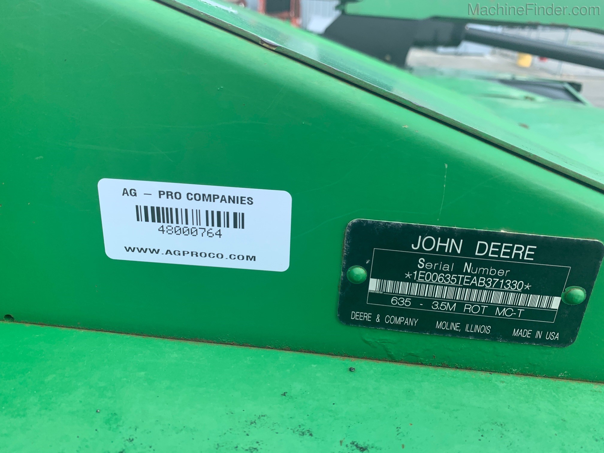 2010 John Deere 635 Image 6