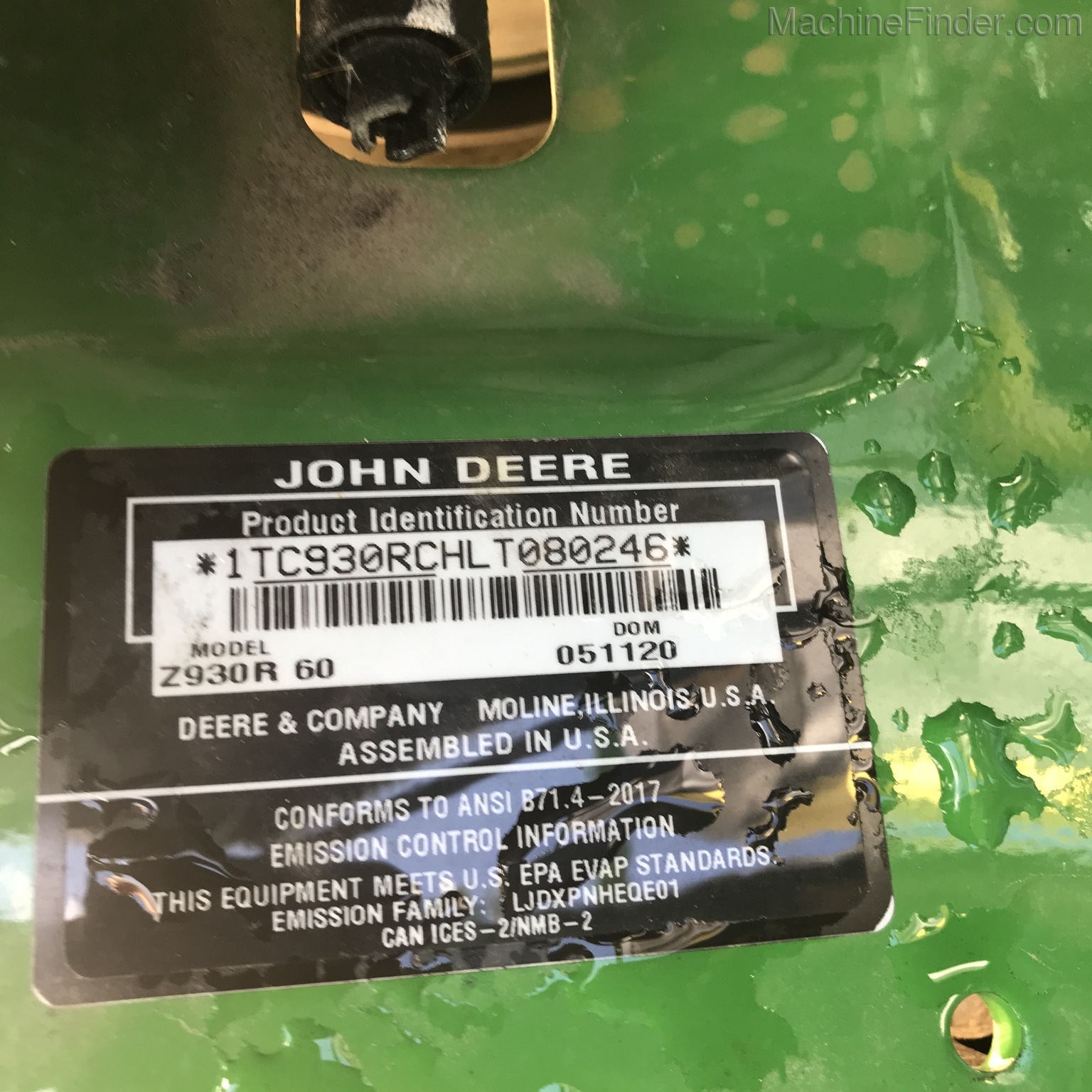 2020 John Deere Z930R Image 9