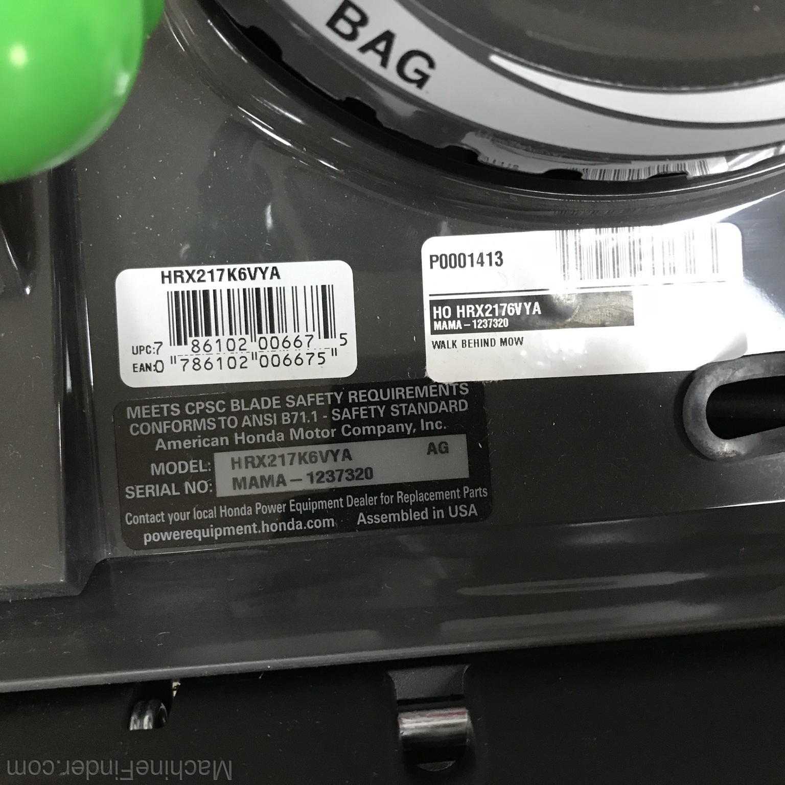 2020 Honda HRX2176VYA Image 6