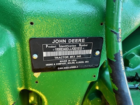 2020 John Deere 8RX 340 Photo 3