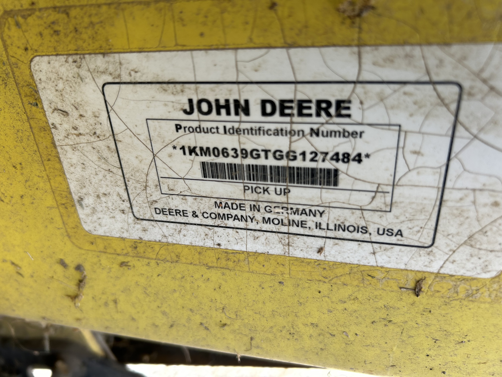 2016 John Deere 639 Image 6