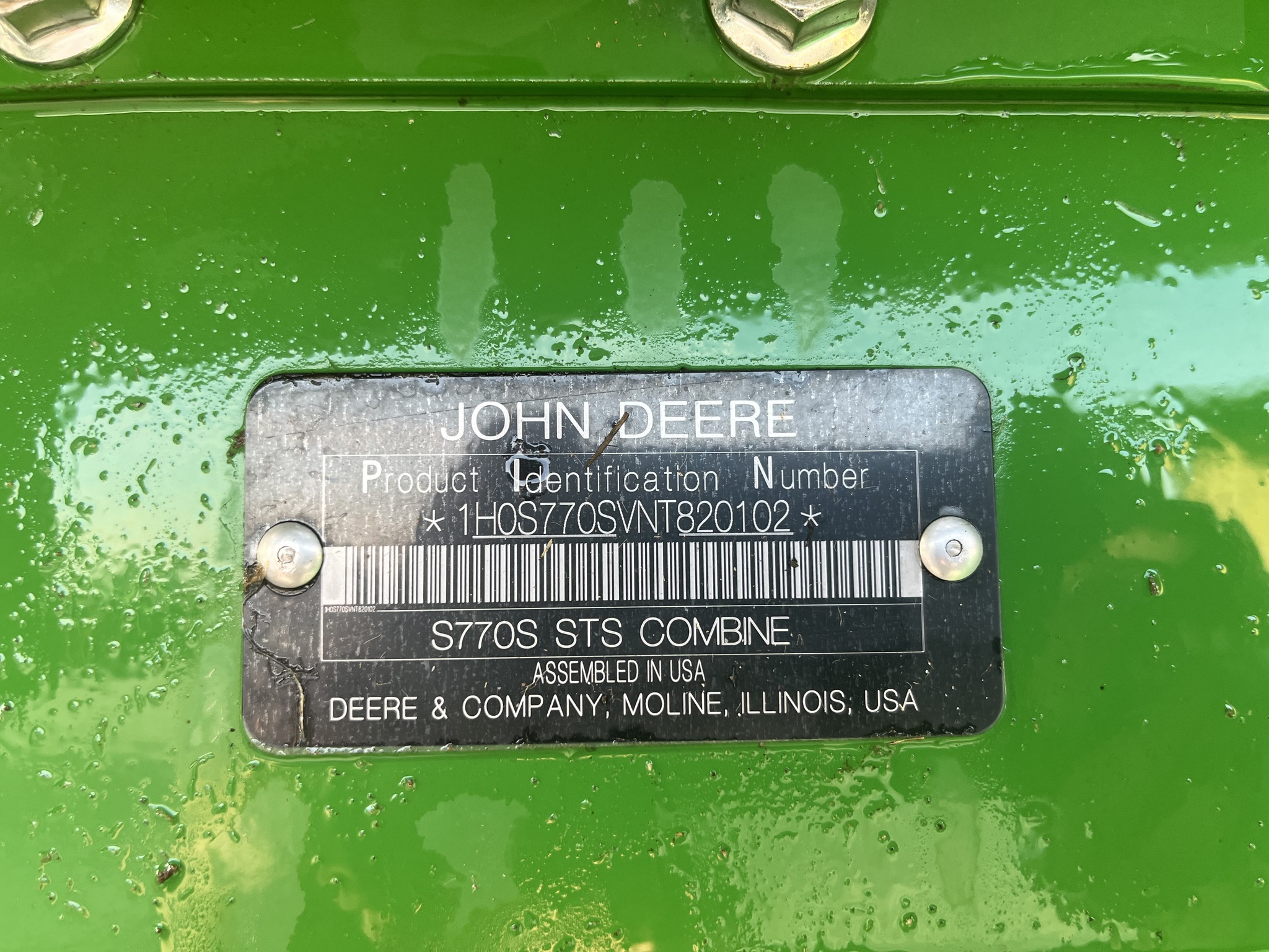  2022 John Deere S770 at Heritage Tractor in Nevada, MO