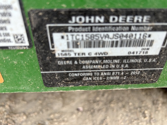 Used 2018 John Deere 1585 Commercial Front Mowers at Horizon Ag & Turf in Edmonton South, AB - Photo9