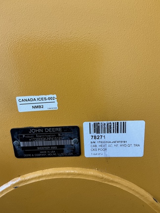 2022 John Deere 333G