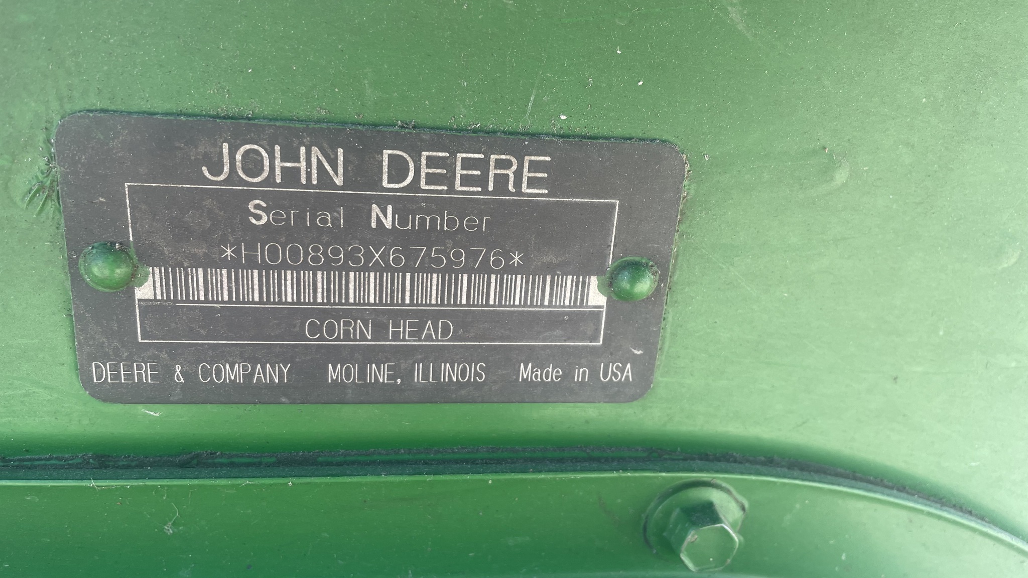 1998 John Deere 893 Image 5