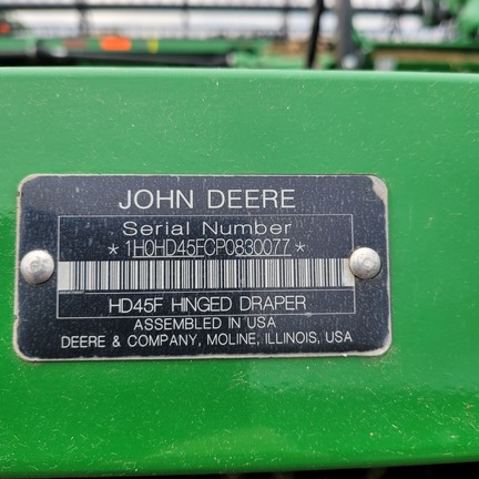 2024 John Deere HD45F (3rd thumbnail)