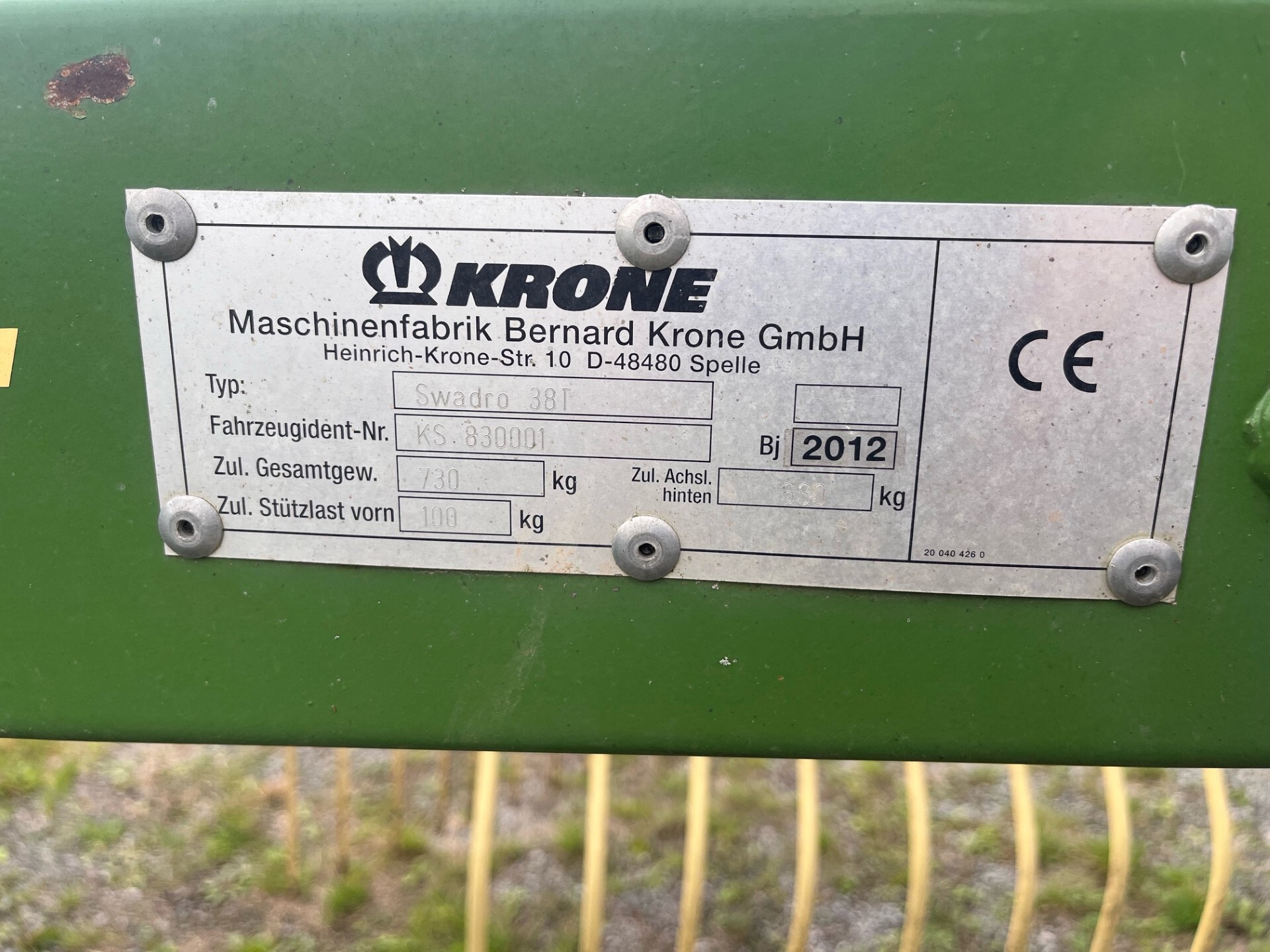 2012 Krone SWARDO 381 Image 5