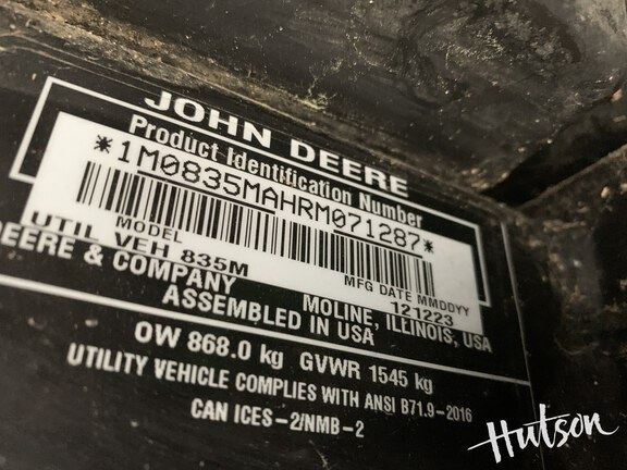 Photo of 2024 John Deere XUV 835M