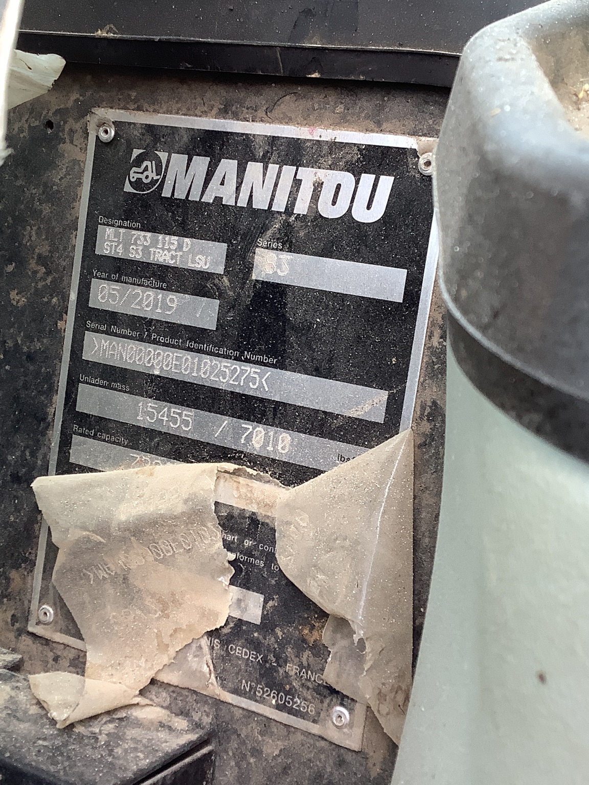 2019 Manitou MLT733-115