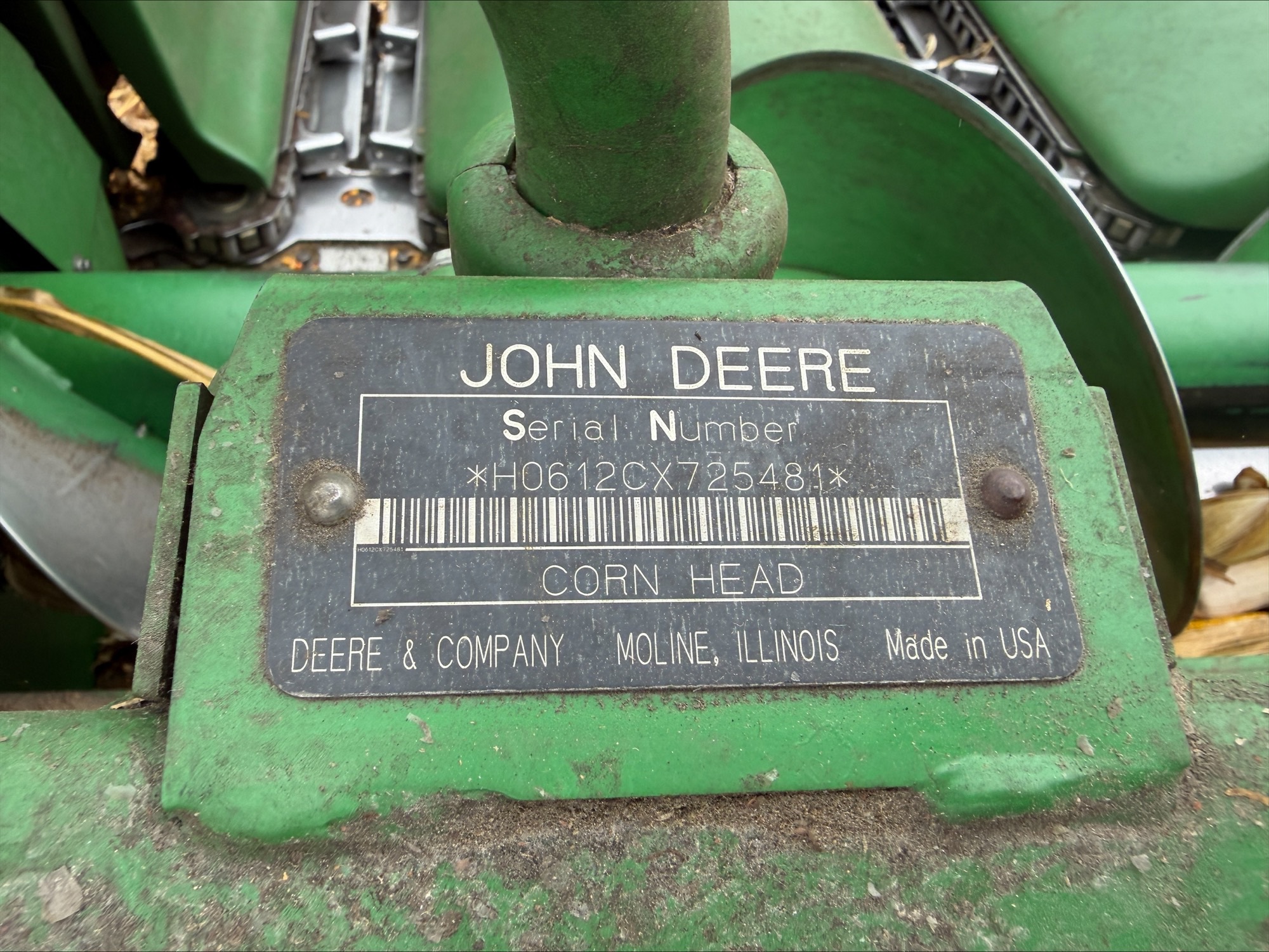 2008 John Deere 612C Image 2