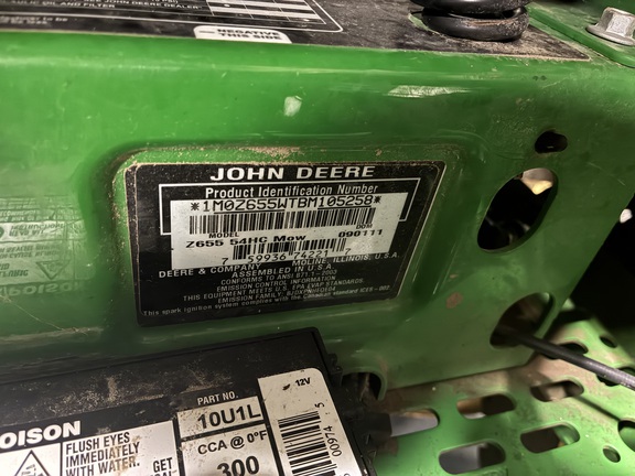 2011 John Deere Z655 (5th thumbnail)