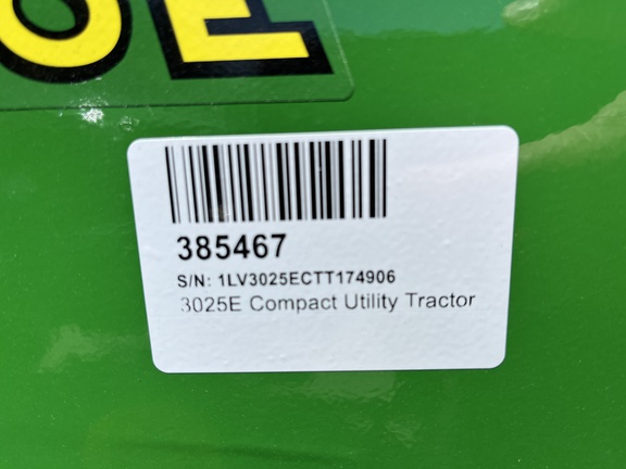 2026 John Deere 3025E