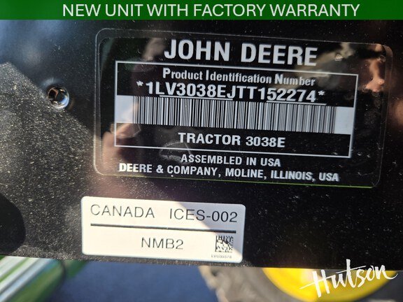 Photo of 2026 John Deere 3038E